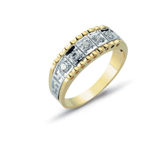 14K Solid Gold Men Ring