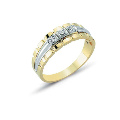 14K Solid Gold Men Ring