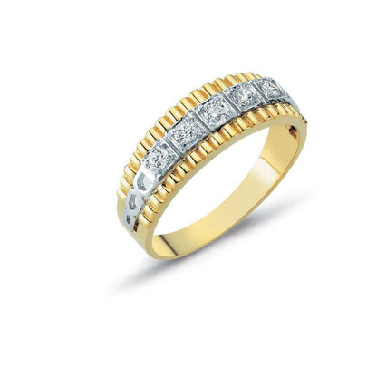 14K Solid Gold Men Ring