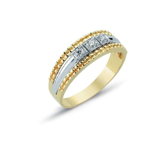 14K Solid Gold Men Ring