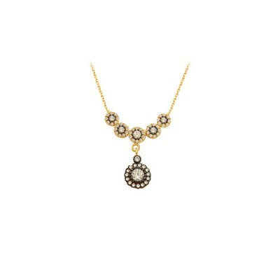 14K Solid Gold Ottoman Necklace