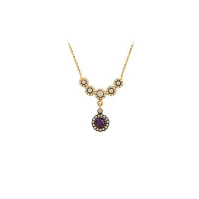 14K Solid Gold Ottoman Necklace