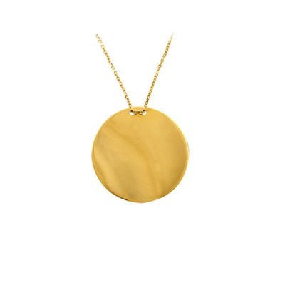 14K Solid Gold Plate Necklace