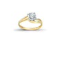 14K Solid Gold Solitaire Engagement Wedding Ring