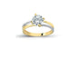 14K Solid Gold Solitaire Engagement Wedding Ring