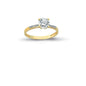 14K Solid Gold Solitaire Engagement Wedding Ring