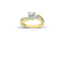 14K Solid Gold Solitaire Engagement Wedding Ring