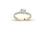 14K Solid Gold Solitaire Engagement Wedding Ring