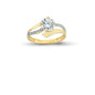 14K Solid Gold Solitaire Engagement Wedding Ring