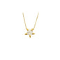 14K Solid Gold Solitaire Necklace