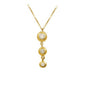 14K Solid Gold Solitaire Necklace