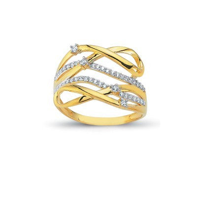 14K Solid Gold Solitaire With Band Engagement Wedding Ring Set