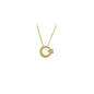 14K Solid Gold Star And Crescent Necklace