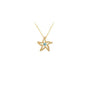 14K Solid Gold Star Necklace