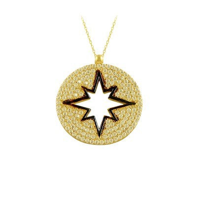 14K Solid Gold Star Necklace