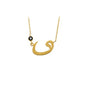 14K Solid Gold Waav Necklace