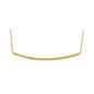 14K Solid Gold Water Line Necklace