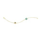 14K Solid Yellow Gold Turkish Evil Eye Bracelet