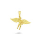 14K Gold Angel Charm Necklace