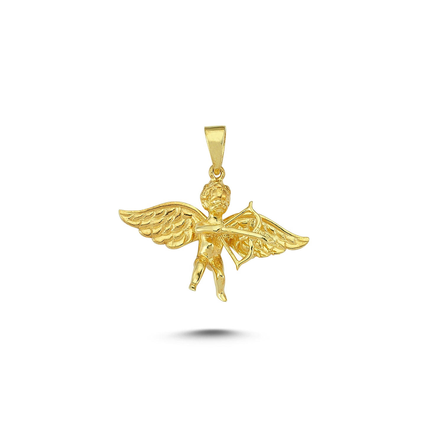 14K Gold Angel Charm Necklace