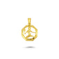 14K Gold Virgo Zodiac Charm Necklace