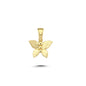 14K Gold Eagle Head Animal Charm Necklace