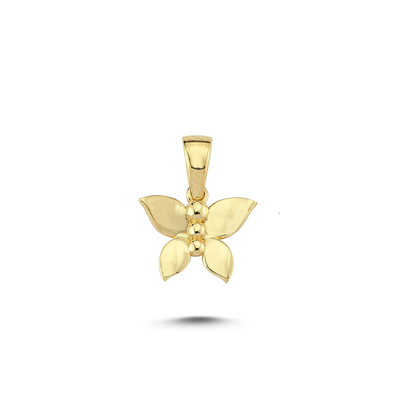 14K Gold Butterfly Animal Charm Necklace