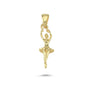 14K Gold Ballerina Charm Necklace