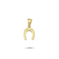 14K Gold Horseshoe Charm Necklace