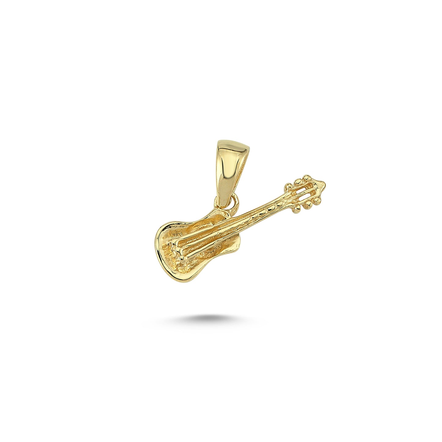 14K Gold Guitar Charm Necklace