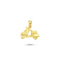 14K Gold Scooter Charm Necklace