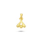 14K Gold Crossing Baseball Bats and Ball Charm Necklace