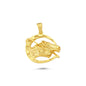 14K Gold Horse Head Animal Charm Necklace