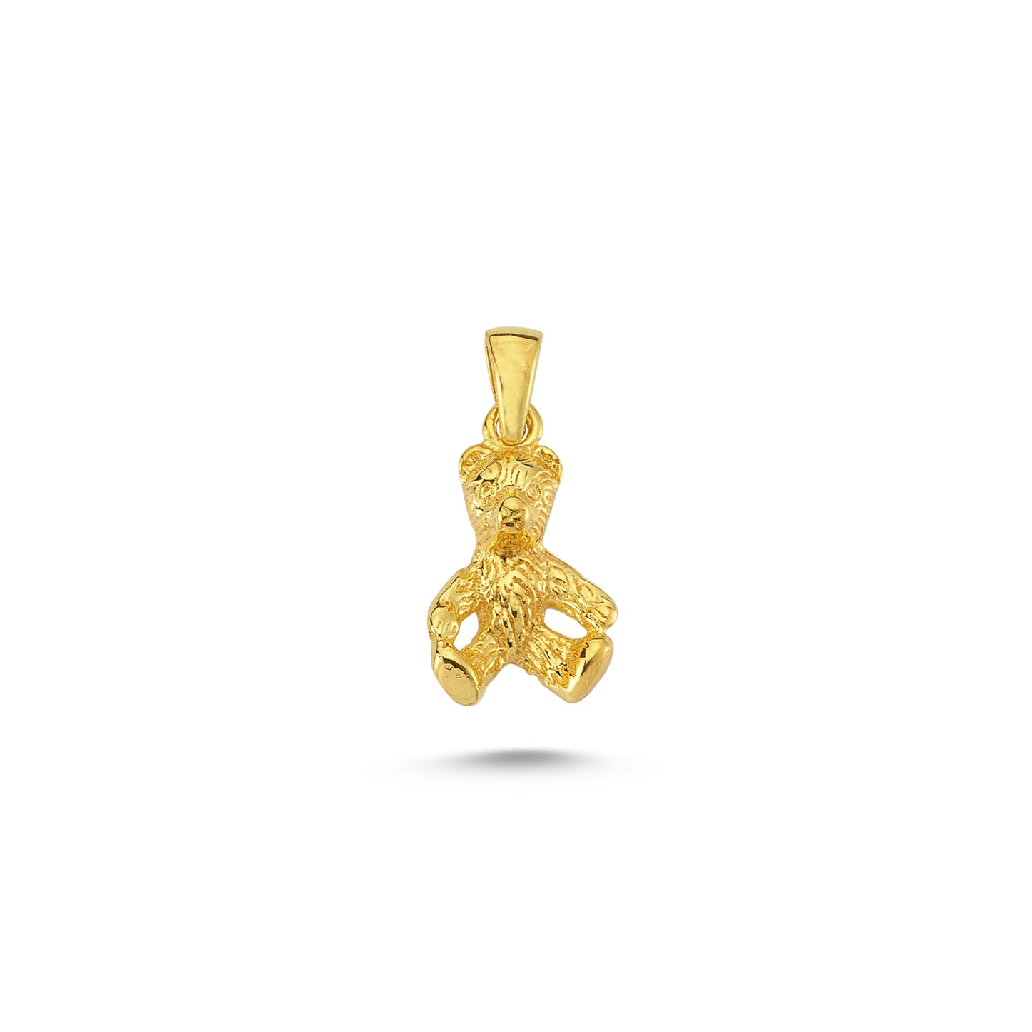 14K Gold Bear Animal Charm Necklace