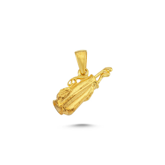 14K Gold Trundler Charm Necklace