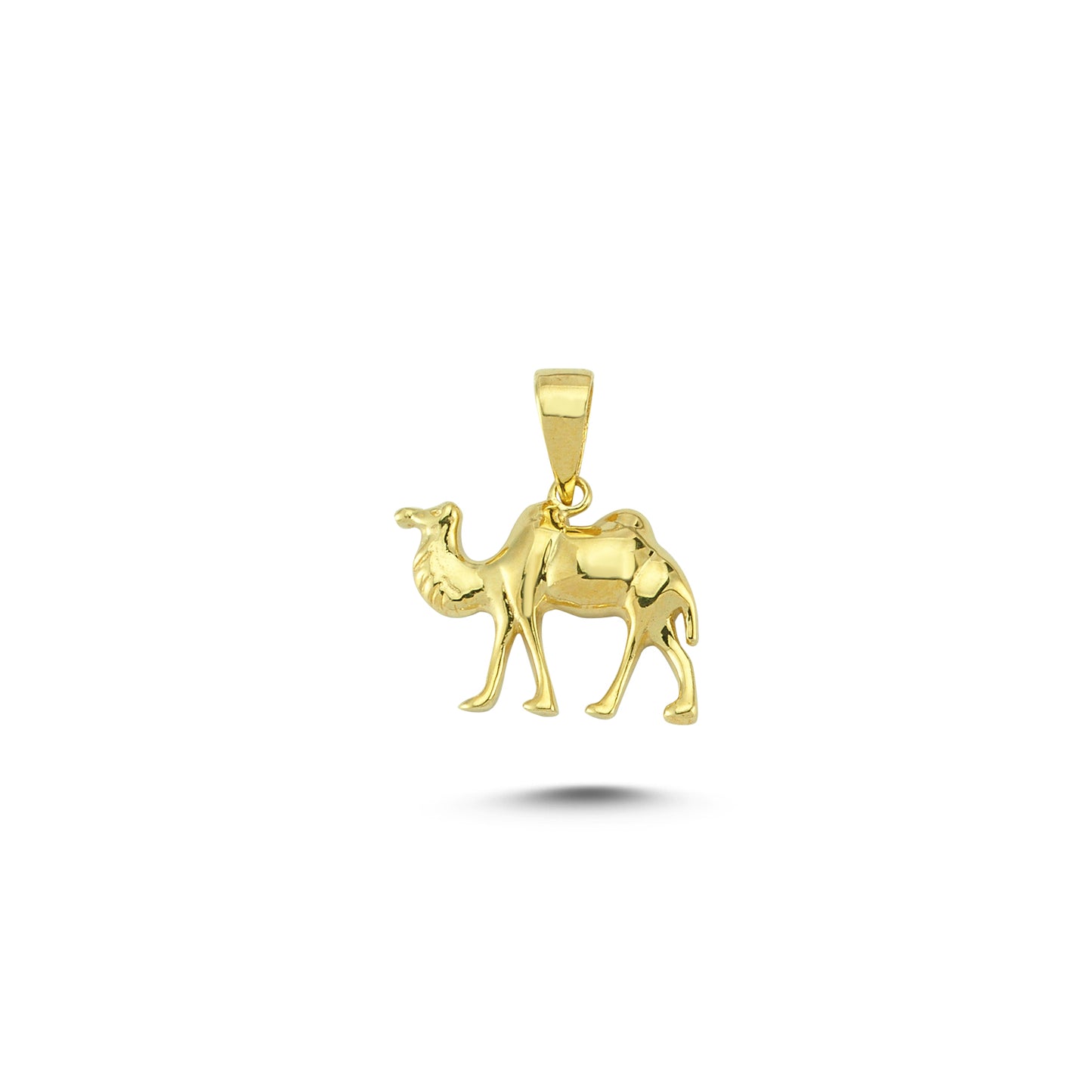 14K Gold Camel Animal Charm Necklace