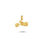 14K Gold Motorcycle Charm Necklace