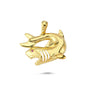 14K Gold Shark Animal Charm Necklace