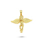 14K Gold Angel Charm Necklace