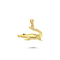 14K Gold Crocodile Animal Charm Necklace