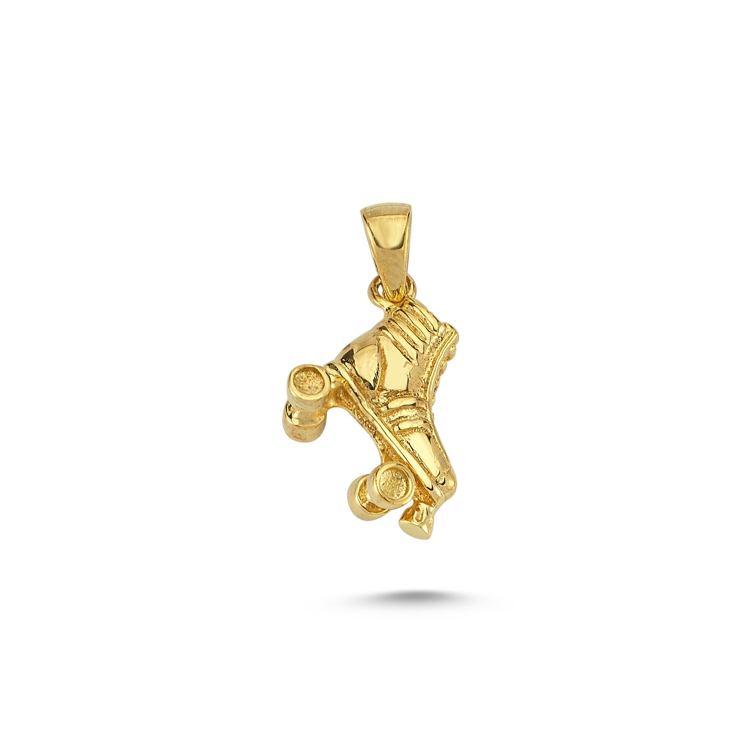 14K Gold Roller Skate Charm Necklace