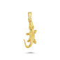 14K Gold Crocodile Animal Charm Necklace