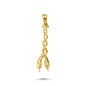 14K Gold Serpents Animal Charm Necklace