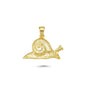 14K Gold Snail Animal Charm Necklace