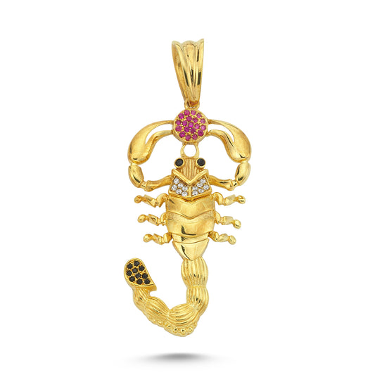 14K Gold Scorpion Animal Charm Necklace