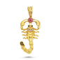 14K Gold Scorpion Animal Charm Necklace