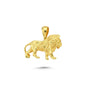 14K Gold Lion Animal Charm Necklace