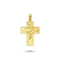 14K Gold Cross Charm Necklace