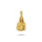 14K Gold Miraculous Virgin Mary Charm Necklace