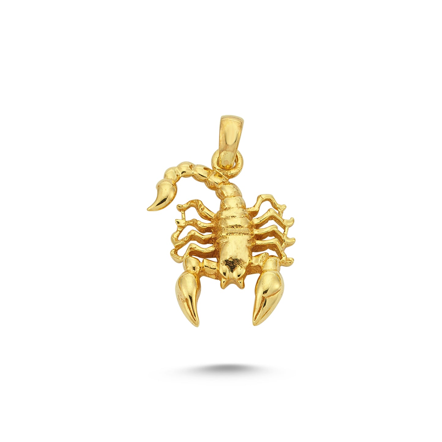 14K Gold Scorpion Animal Charm Necklace